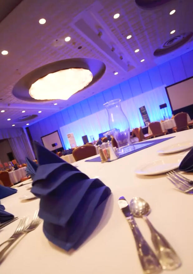 Before & After - Event Set Up - Wyndham Houston